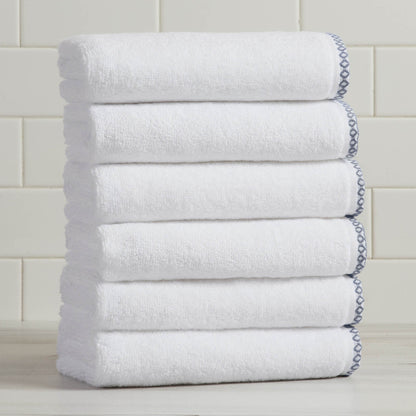 Valery Collection Border-Stitched Cotton 6-Piece Towel Set – view 85