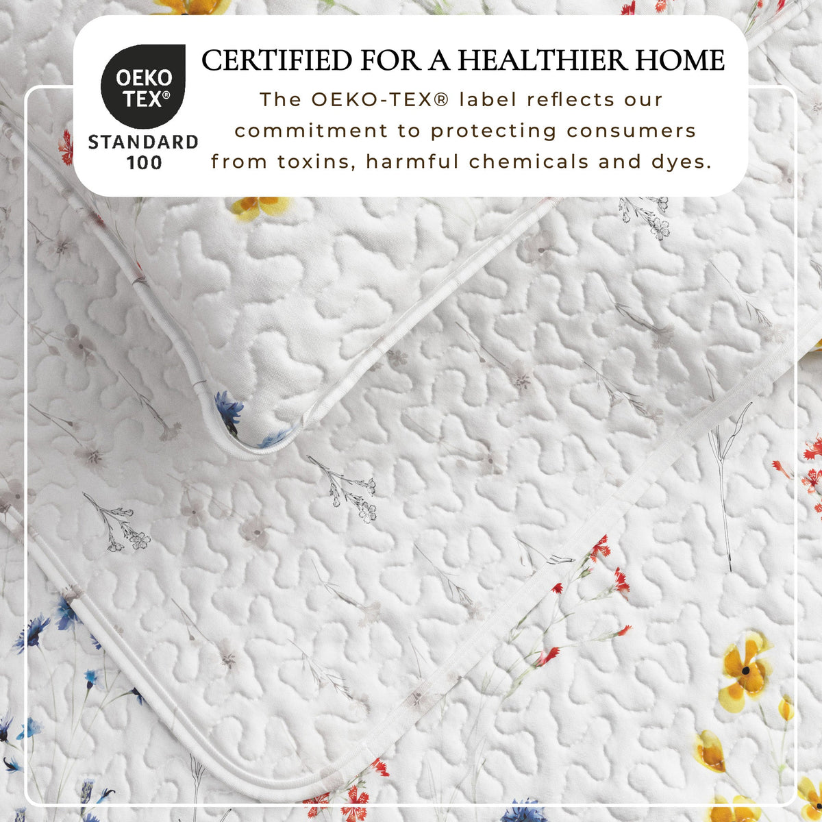 Wildflower Floral Quilt Set with Shams – Marianne Collection – view 3