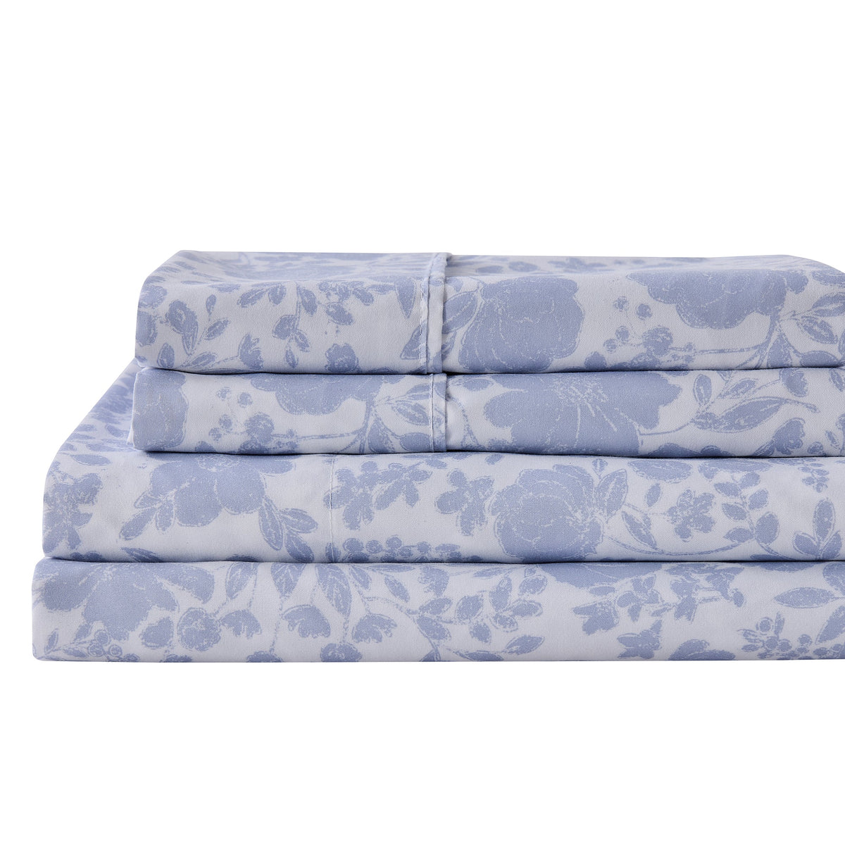 Watercolor Floral Microfiber Sheet Set – Delia Collection – view 53