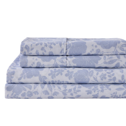 Watercolor Floral Microfiber Sheet Set – Delia Collection – view 53