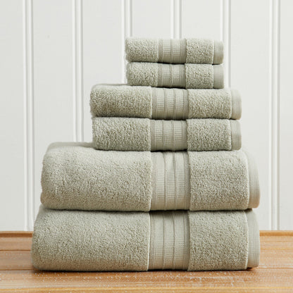 100% Cotton Premium Zero-Twist Bath Towel Set – Chiara Collection – view 43