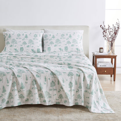 Turkish Cotton Flannel Sheet Set – Stratton Collection – view 7