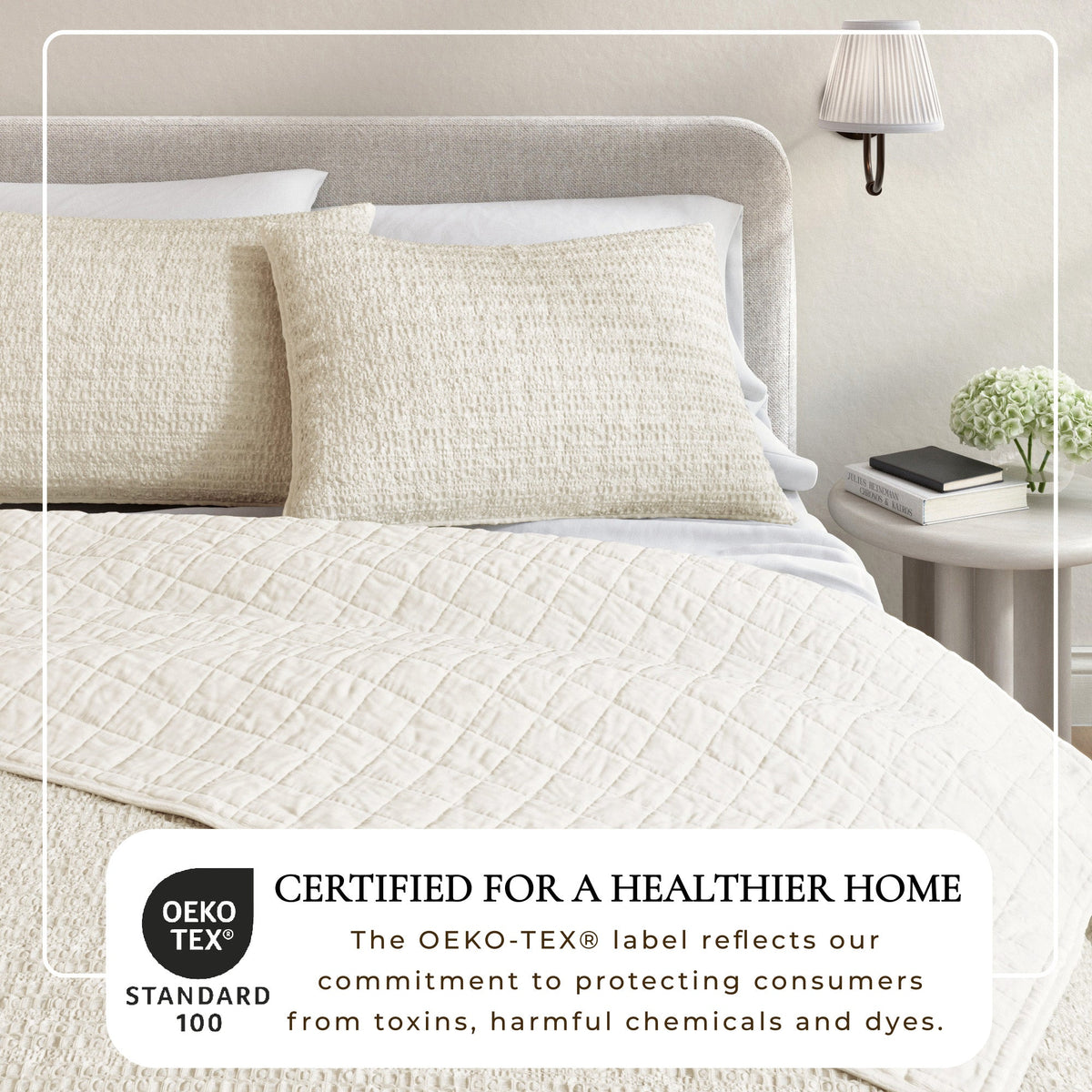 Garment-Washed Cotton Waffle Weave Quilt Set – Genevieve Collection – view 8