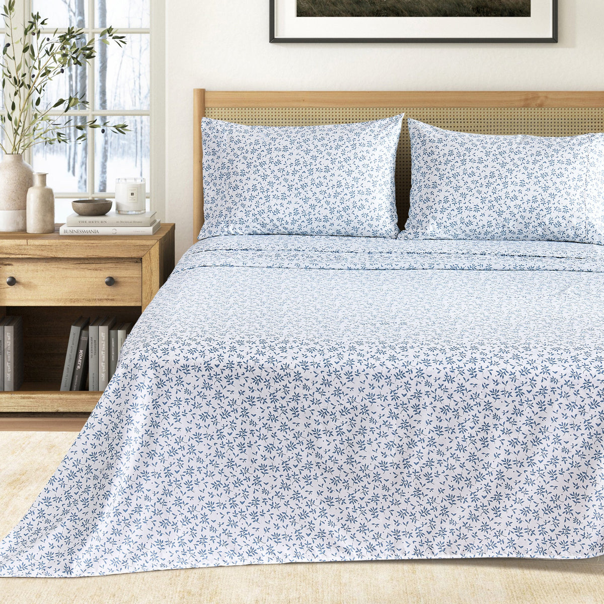Brushed Microfiber Printed Sheet Set – Baylor Collection – view 58