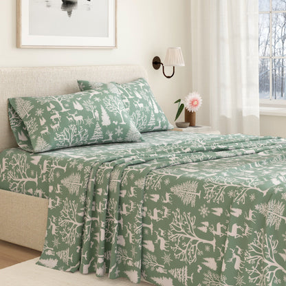 Turkish Cotton Flannel Sheet Set – Lakeview Collection – view 28